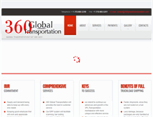 Tablet Screenshot of 360globaltransportation.com